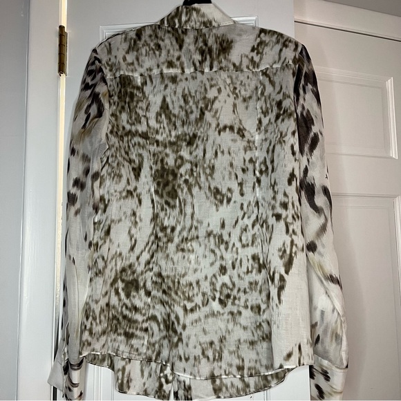 Elie Tahari Harvest Oat Women’s Blouse - Picture 3 of 4